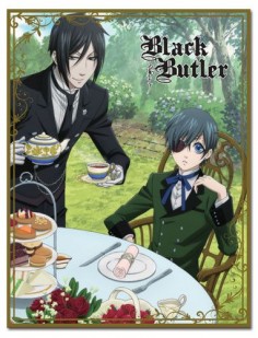 Black Butler Ciel & Sebastian Afternoon Tea Throw Blanket