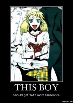 Black Butler ~~ Finny really OUGHT to get more love. :: [ Finnian demotivational by MoonyHowls on deviantART ]