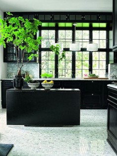 Black in the Kitchen via greige: interior design ideas and inspiration for the transitional home