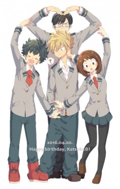 Boku No Hero Academia/My Hero Academia | Midoriya Izuku, Uraraka Ochako, Iida Tenya, Bakugou Katsuki