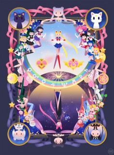 Brilliant Sailor Moon stylistic artwork
