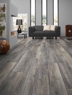 BuildDirect – Laminate - My Floor 12mm Villa Collection – Harbour Oak Grey - Living Room View
