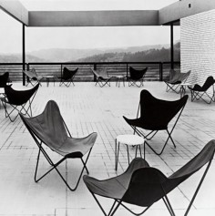Butterfly Chair designed by Juan Kurchan, Antonio Bonet and Jorge Ferrari-Hardoy in 1938.