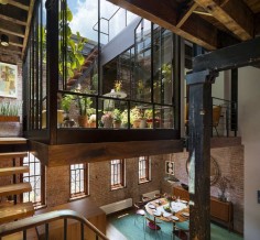 By architect Andrew Franz. 19th century soap factory transformed in Tribeca, a unique loft apartment.