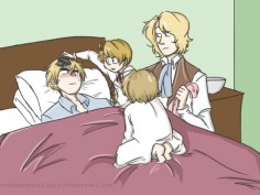by ~invisibleinnocence - Hetalia FACE - England / America / Canada / France (:D America! LOL He'd better be careful with that  could be deadly!)