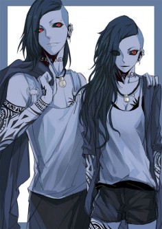 by 草食培根 Uta and his genderbend from Tokyo Ghoul
