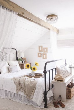 Celebrate Summer Home Tour | This beautiful, old farmhouse is ready for summer with fresh flowers, relaxed decor, and plenty of sunshine. Come take a look!