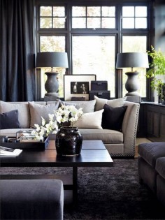 Charcoal living room