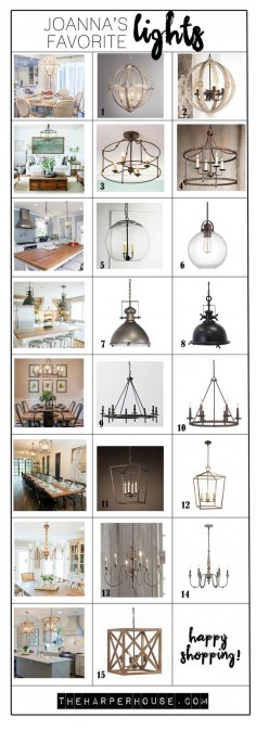 Check out these light fixtures used by Joanna Gaines on Fixer Upper. Shopping sources & links included! The Harper House
