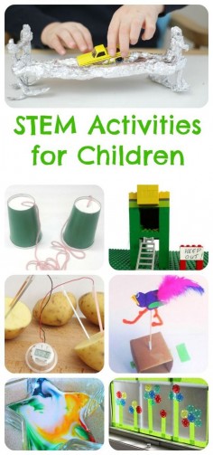 Children's STEM activities. Fun science, technology, engineering and math activities for kids.