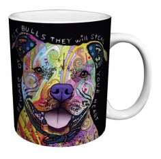Colorful Pitbull Coffee Mug