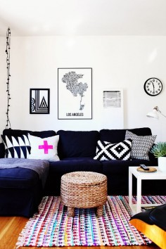 colorful simplicity #hometour #theeverygirl