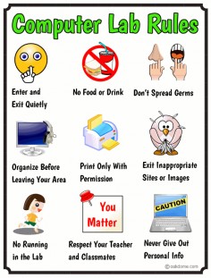 Computer Lab Rules - The Essentials in Pictures