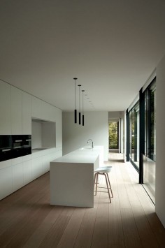 contemporary, minimalist kitchen
