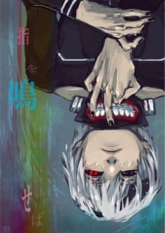指を鳴らせば 君に付いた悲しみなんて 消してみせるよ 【凛として時雨】contrastより #Tokyo Ghoul#Kaneki Ken#TG art
