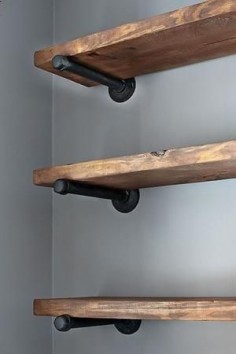 Cool Bracket Options for Open Shelving in the Kitchen: Shelf Brackets are a Fun Way to Jazz Up Open Shelving in the Kitchen
