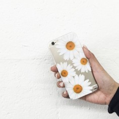 Copy of Clear Plastic Case Cover for iPhone 6 (") It's Daisies