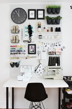 Craft supplies are often so fun and colorful, which makes them look great on display, so instead of fighting the craft chaos, embrace your stuff and be both organized and stylish with one of these 10 smart storage solutions.