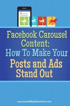 create and use facebook carousel ads and posts