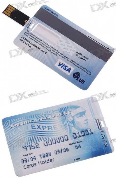 Credit Card USB Flash Drives - keep it in your wallet, and you'll always have one when you need it!