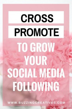 Cross promotion on social media is actually a strategy that a lot of social media managers utilize and contributes to social media success. It is a great way to build your social media following without spending any money! It also means that you get to leverage your following on one social media platform to build a following on another social media platform. This is especially great if you have a big following on one platform and not so big following on another.