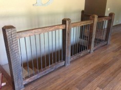 Custom Reclaimed Stair Railings by Stone Creek Cabinetry, Llc ...