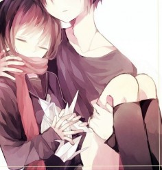 cute anime couple cuddling - Google Search