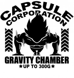DBZ Gravity Chamber Capsule Corp Dragon Ball Z Motivational Work Out Tee T Shirt #Gildan #PerformanceTee