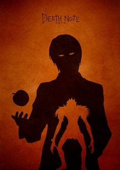 Death Note Minimalist Movie Poster by moonposter on Etsy