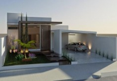 Decor Salteado - Blog de Decoração | Design | Arquitetura | Paisagismo: Fachadas de Casas Térreas – veja 20 modelos modernos e bonitos!