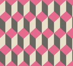 Delano Black and Pink wallpaper by Cole & Son