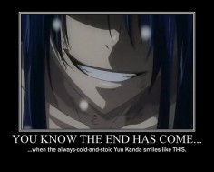 // When Kanda smiled like , the  I just watched it, and ended up all teary-eyed and emotional xs Next episode - NOW!!!!! *ugly bawling somewhere in the background*
