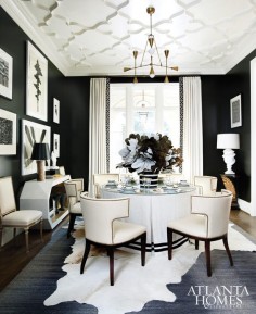 Dining Room | Design by Beth Webb. Beth Webb Interiors // Photographed by Erica George Dines | Atlanta Homes & Lifestyles