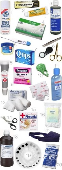Dog First Aid  to have on hand when you have dogs! by consuelo