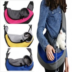 Dog Puppy Carrier Travel Backpack Front Net Shoulder Bag