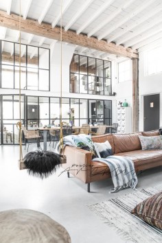 Dreamy Industrial Open Air Living | Paulina Arcklin for HKLIVING | | { Home Couture /// #swing