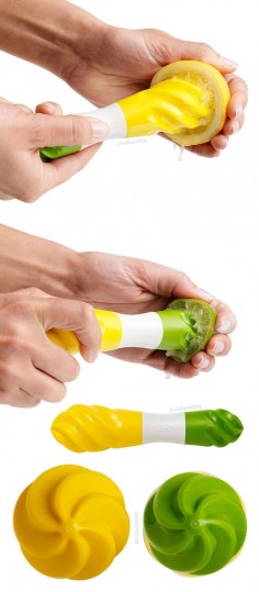 Dual citrus reamer // clever 2-in-1 design for both big and small citrus fruits (eg. lemon and lime) #product_design