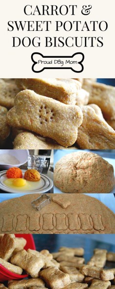 Easy Carrot & Sweet Potato Dog Biscuits | DIY Dog Treats | Healthy Dog Treats |