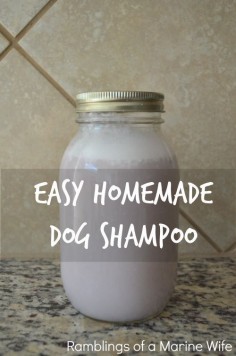 Easy Homemade Dog Shampoo #PetsLoveBeyond (ad) | Ramblings of a Marine Wife