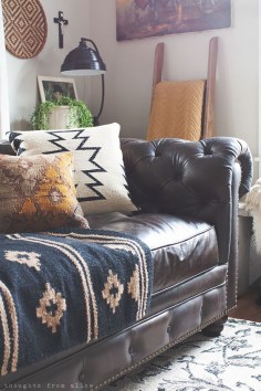 eclectic southwest inspired living room, Thoughts From Alice