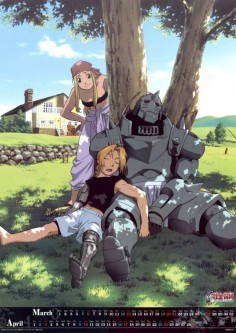 Edward & Alfonse Elric with Winry