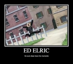 Edward Elric, all the funny scenes have him, or Alphonse elric