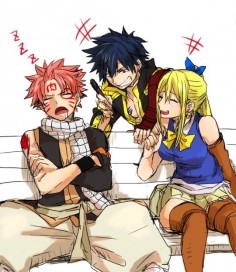 Fairy Tail - Natsu, Gray and Lucy.
