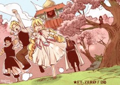 Fairy Tail Zero! OMG, I notice just now that freakibg ZEREF is in the tree watching them! He is so kawaii, he cares for them but stays out of their way otherwise they'll get killes. So that's why he watches them from a tree. Zeref is so sweet✨