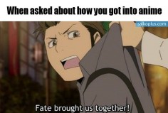 Fate brought us together. Now I'm married to ten different guys and have five  least in my mind I have XD