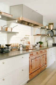 Favorite Space (this gorgeous copper kitchen via My Domaine)