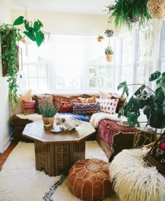 Finding peace in my little neverland.#bohostyle #bohemiandecor - a little too much stuff, but the ideas are good