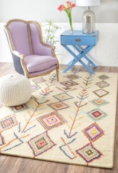 Full of traditional, Moroccan fun and tons of great detail! Visit Rugs USA for this Berber Moroccan SM18 and other great quality and  affordable rugs for your home!