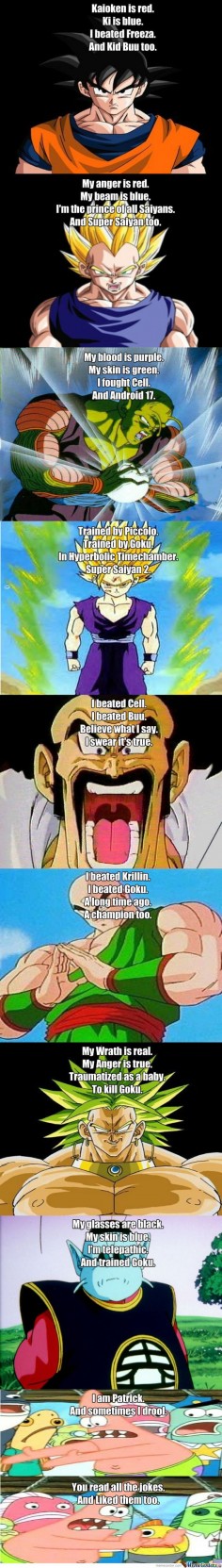 Funny Dbz Poems - Meme Center - If you love Saiyan T-shirt & Hoodie, Click the Picture to see. . Sure you 'll like them. Thanks