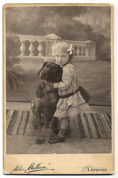 Girl With German Shorthaired Pointer